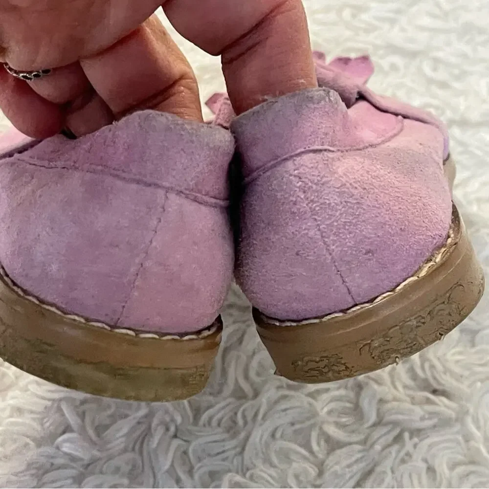 Janie and Jack Purple Suede Loafers